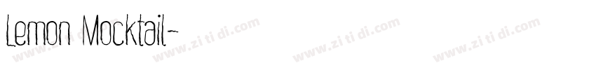 Lemon Mocktail字体转换 Lemon Mocktail字体转换